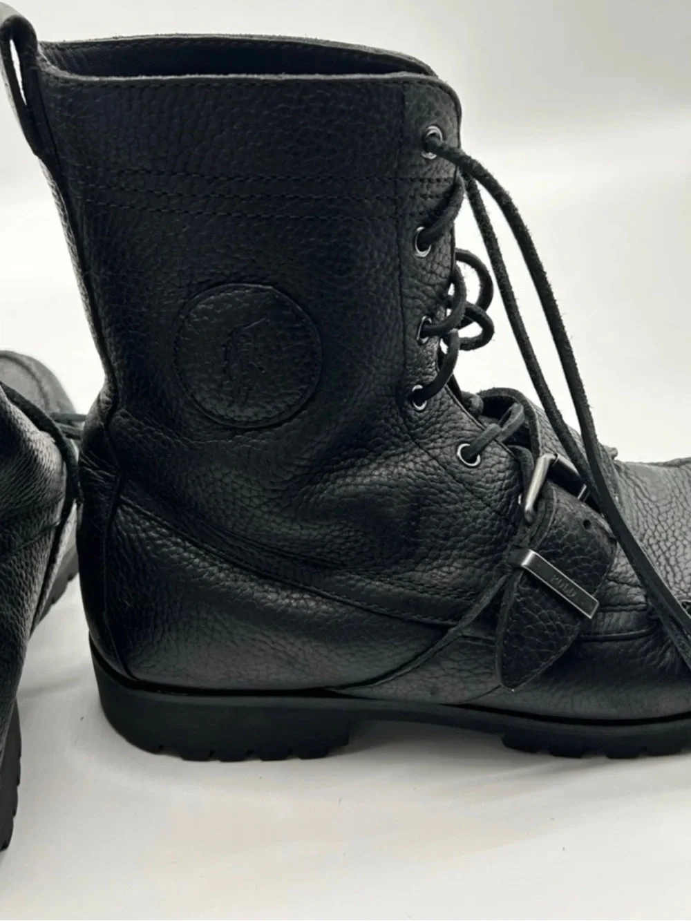 Polo Ralph Lauren Men’s Tumbled Leather Ranger boots size 11 D